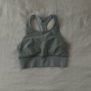 SOLD - ALO Yoga AloSoft Heather Gray Sports Bra
